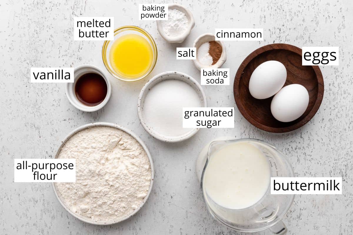 ingredients in this Buttermilk Pancakes recipe