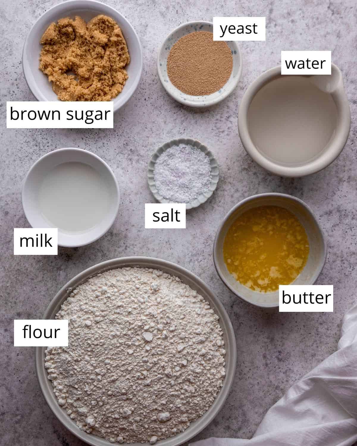 ingredients in this Homemade Pretzel Bread Recipe